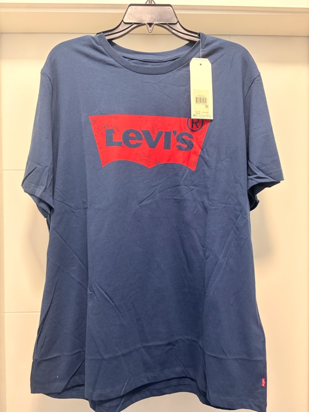 Levi's Blue Tee with Red Logo